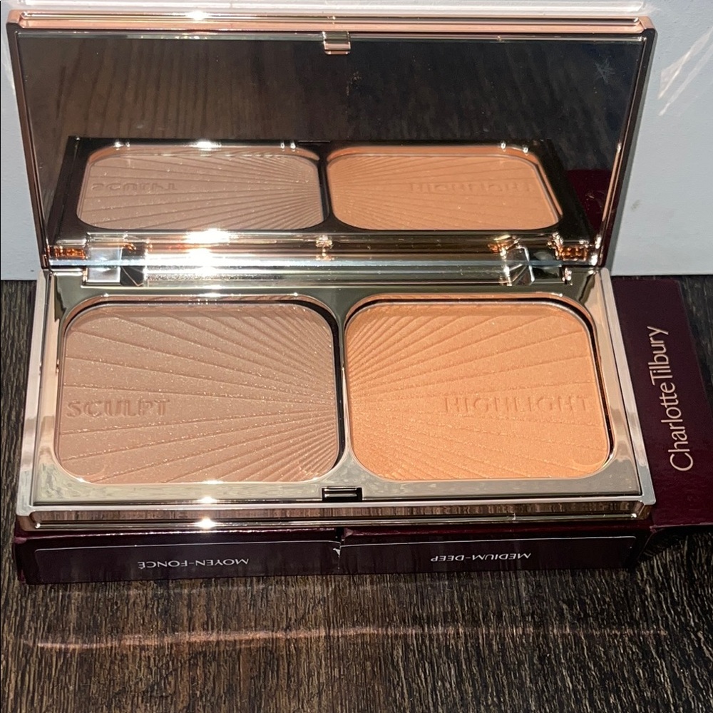 Charlotte Tilbury Bronzer & Contour Palette Brown Tan